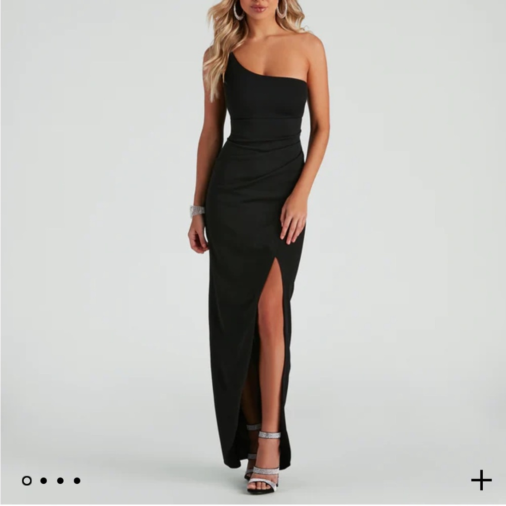 Joules Formal One-Shoulder Crepe Dress